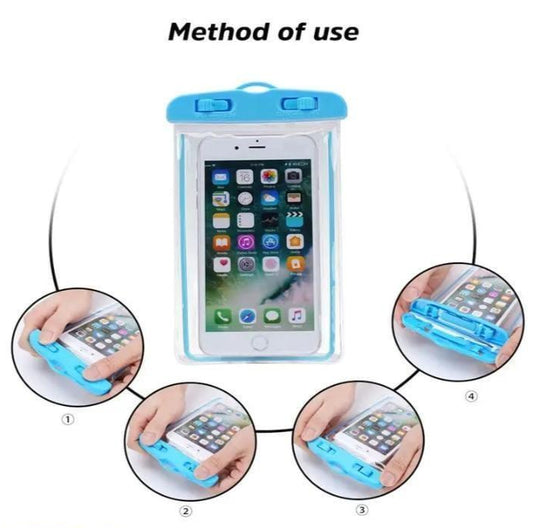 Premium Silicone White Mobile Phone Pouch