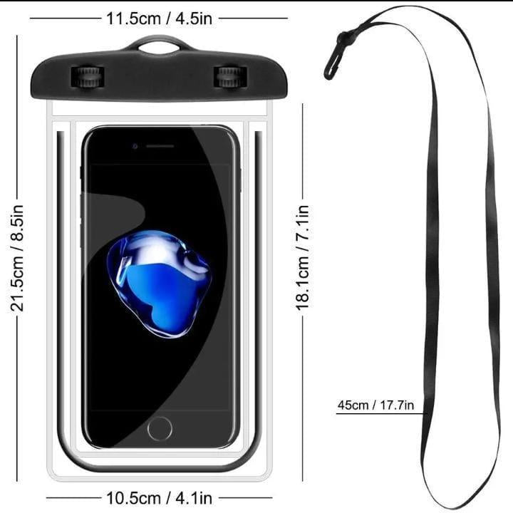Premium Silicone White Mobile Phone Pouch