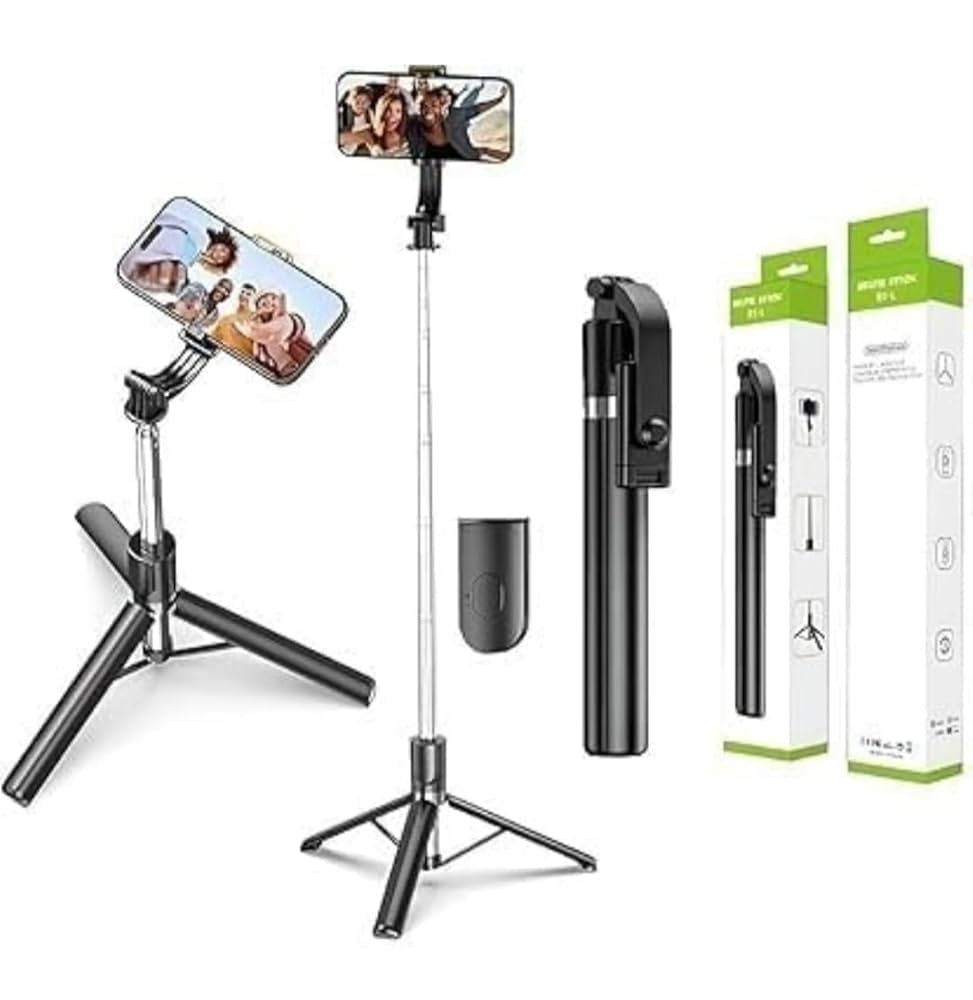 R1L 3-in-1 Wireless Selfie Stick with Tripod & Bluetooth Remote